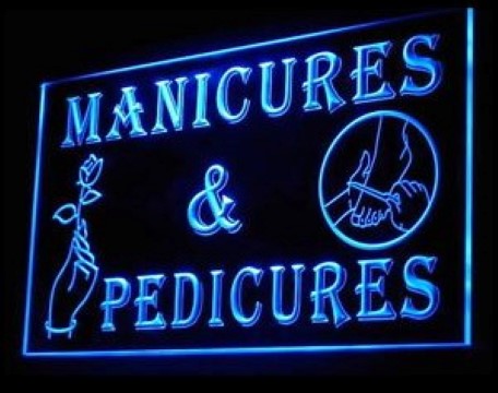 Manicures Pedicures Nail Salon LED Neon Sign